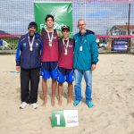 Dupla de Navegantes conquista ouro no vôlei de praia e avança para fase regional dos Jogos Escolares de Santa Catarina